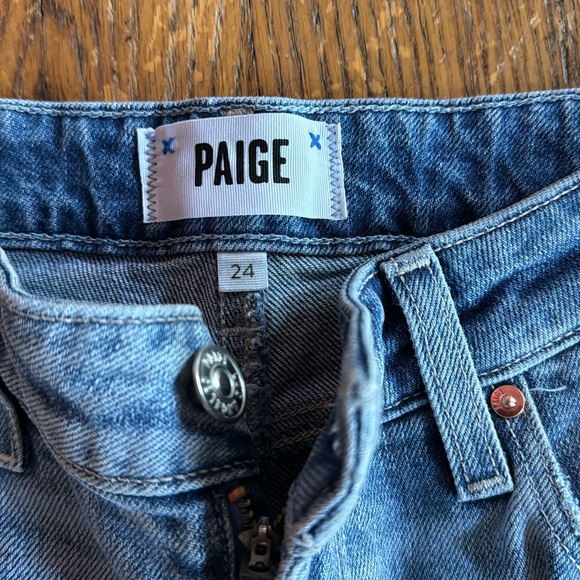 Paige Nellie culotte high rise wide leg jeans. Size 24 - Picture 4 of 6